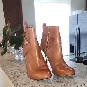 Marc Fisher Tan Ankle Booties
